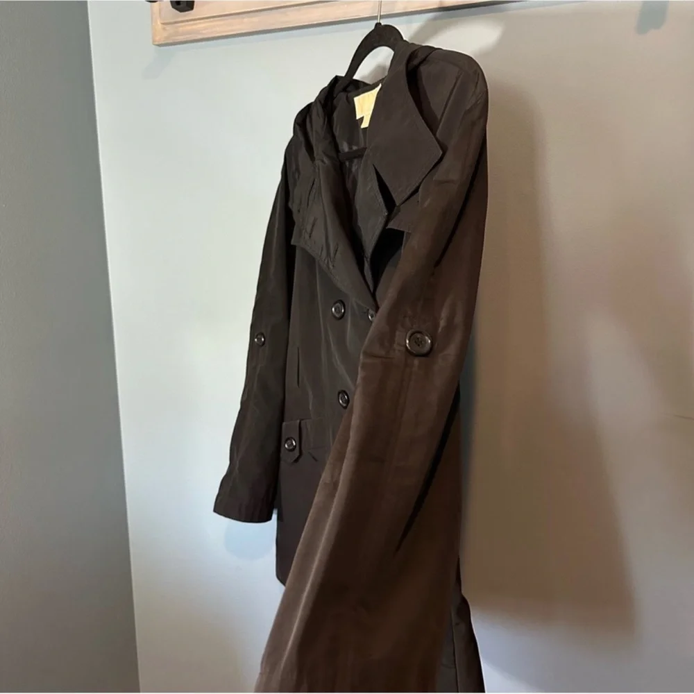 MICHAEL Michael Kors Women’s Double Breasted Raincoat in Black